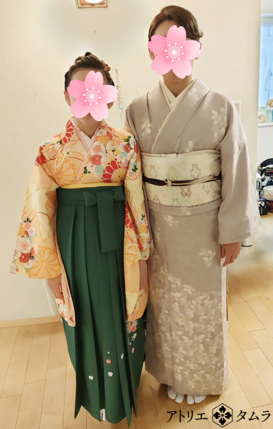 卒業式お着物と袴