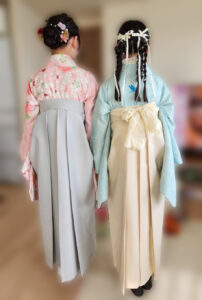 袴着女の子着付け