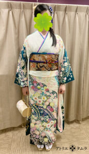 成人式・二十歳の着物着付け