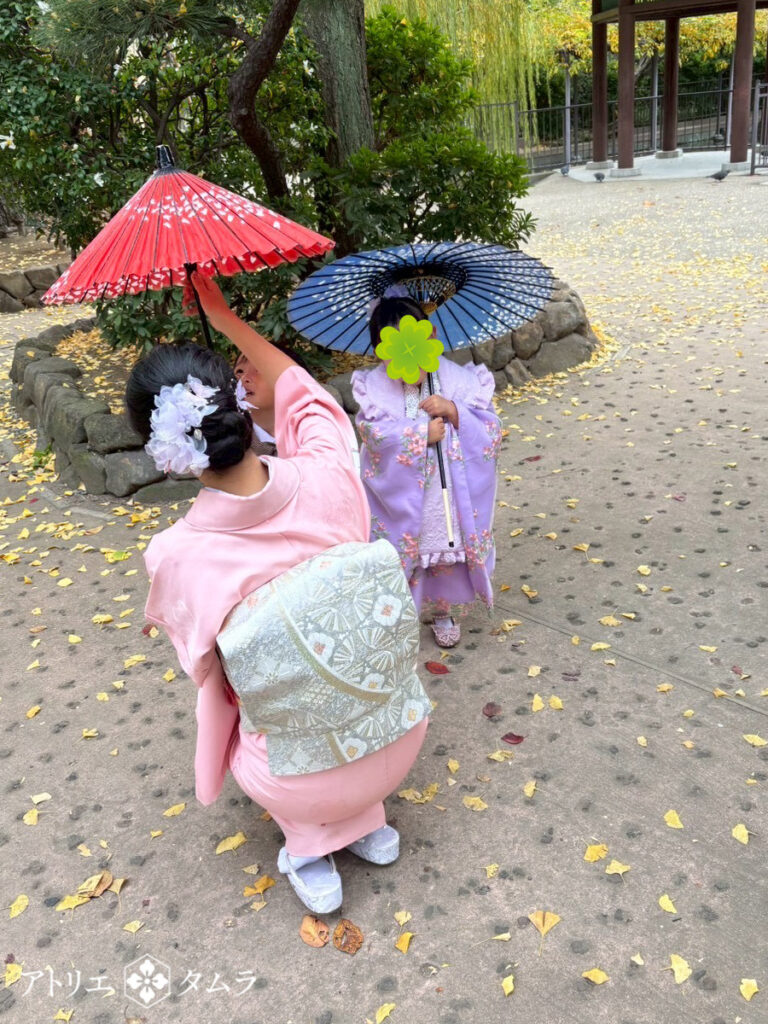 七五三3歳お着付け