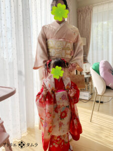 七五三3歳お着付け