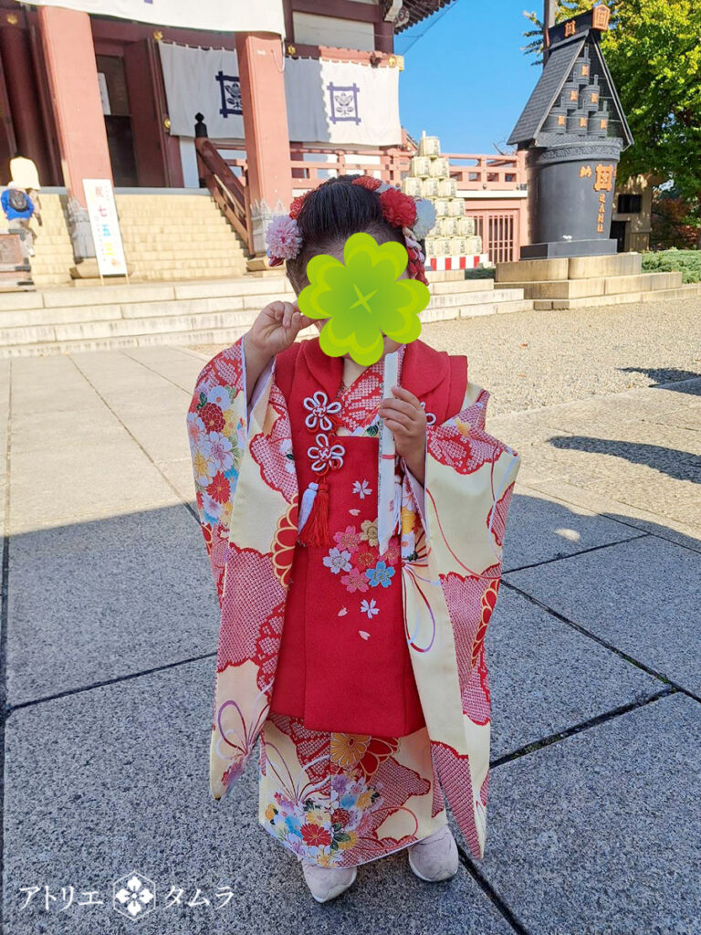 七五三3歳お着付け