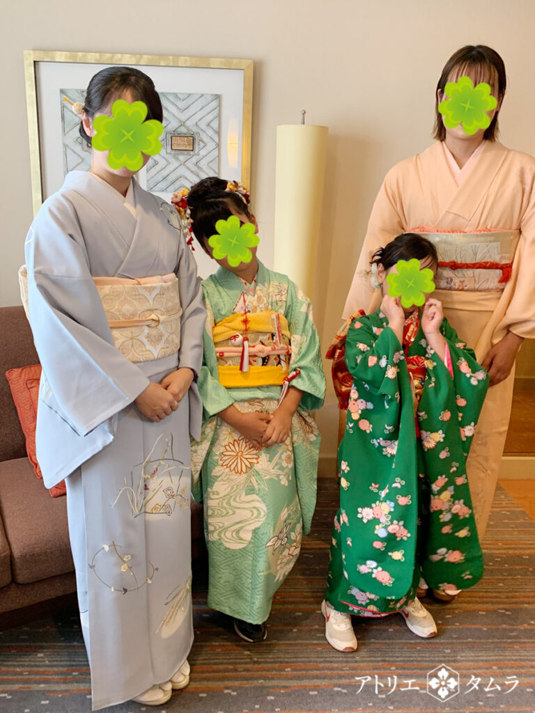3歳・7歳のお子さま、そしてご家族の皆さまのお着付け