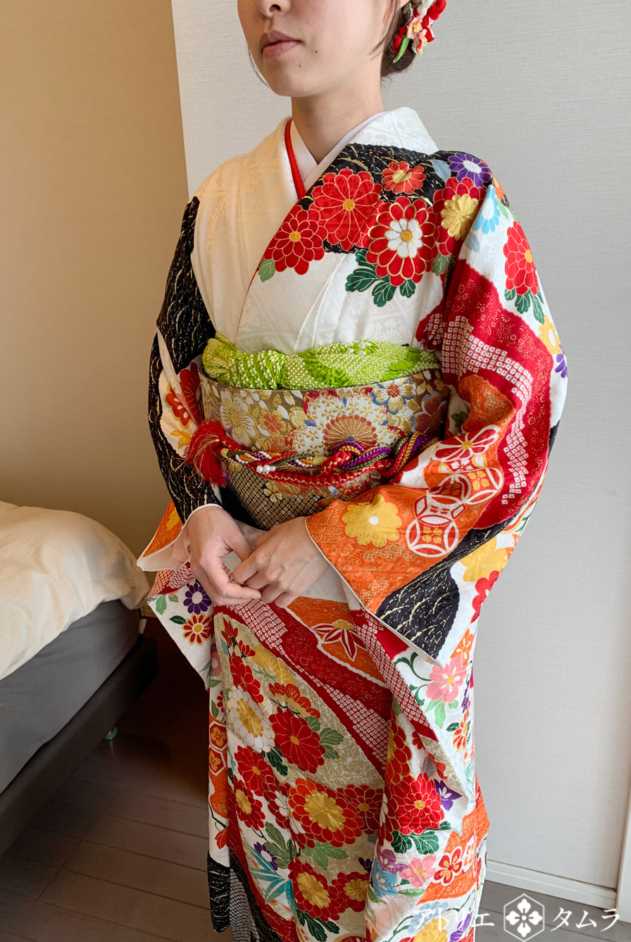 成人式着付け